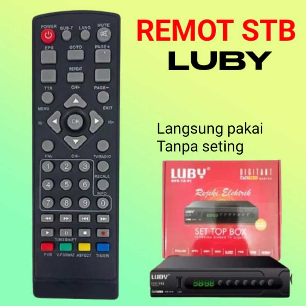 Remot untuk set top box luby