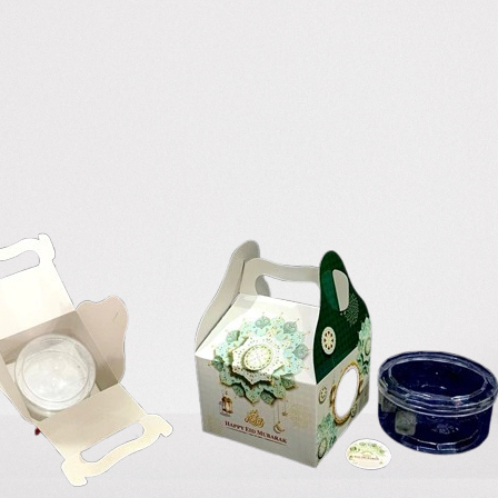 

5 pcs dus jinjing edisi lebaran kemasan kue kering box hampers eid mubarak ukuran 15x15x10cm