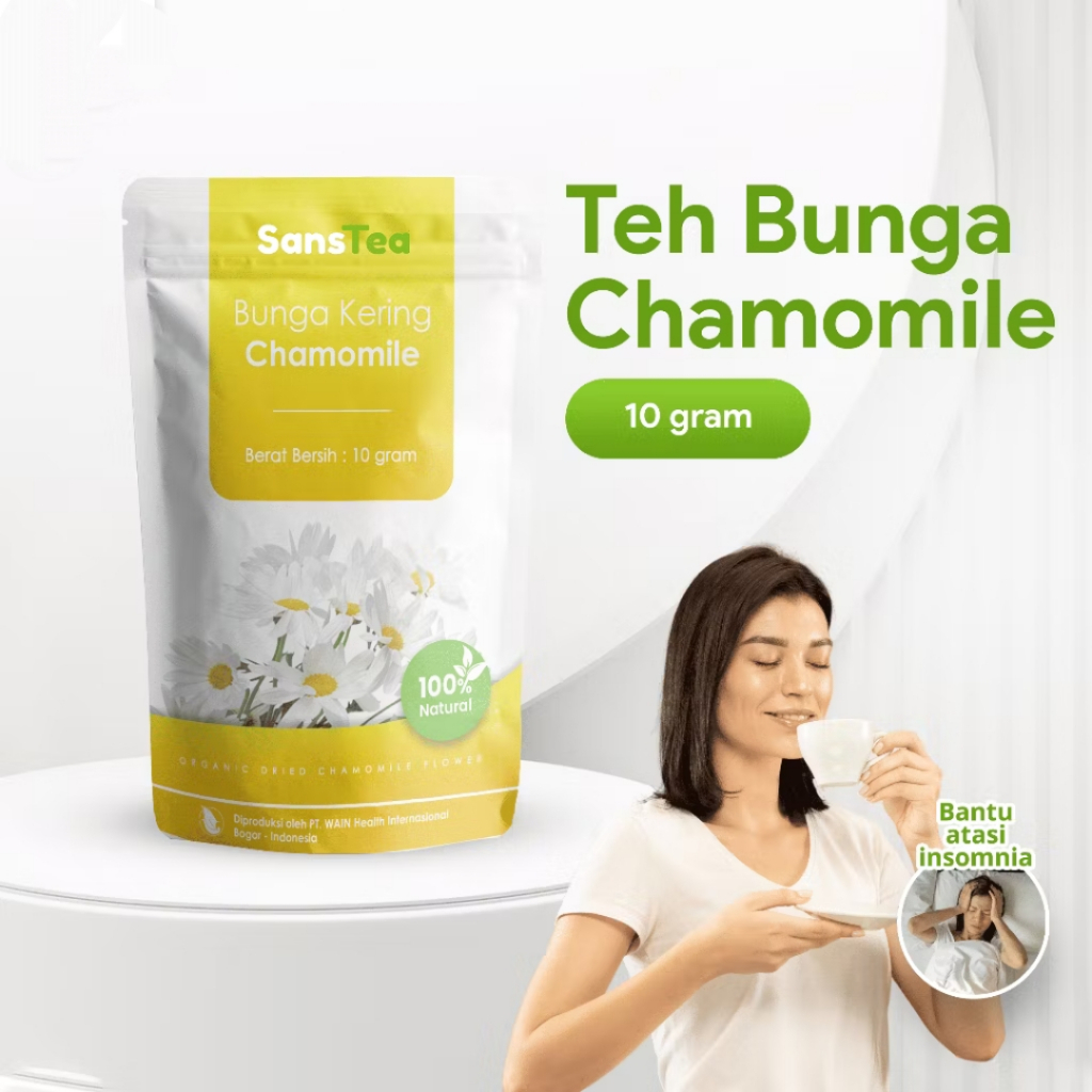 

Teh BUNGA Kering CHAMOMILE 10 gram Herbal Bunga Kamomile