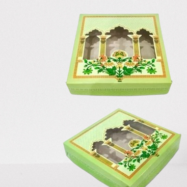 

5 pcs kotak edisi lebaran kemasan kue kering box packaging hampers eid mubarak ukuran 25x25x5.3cm