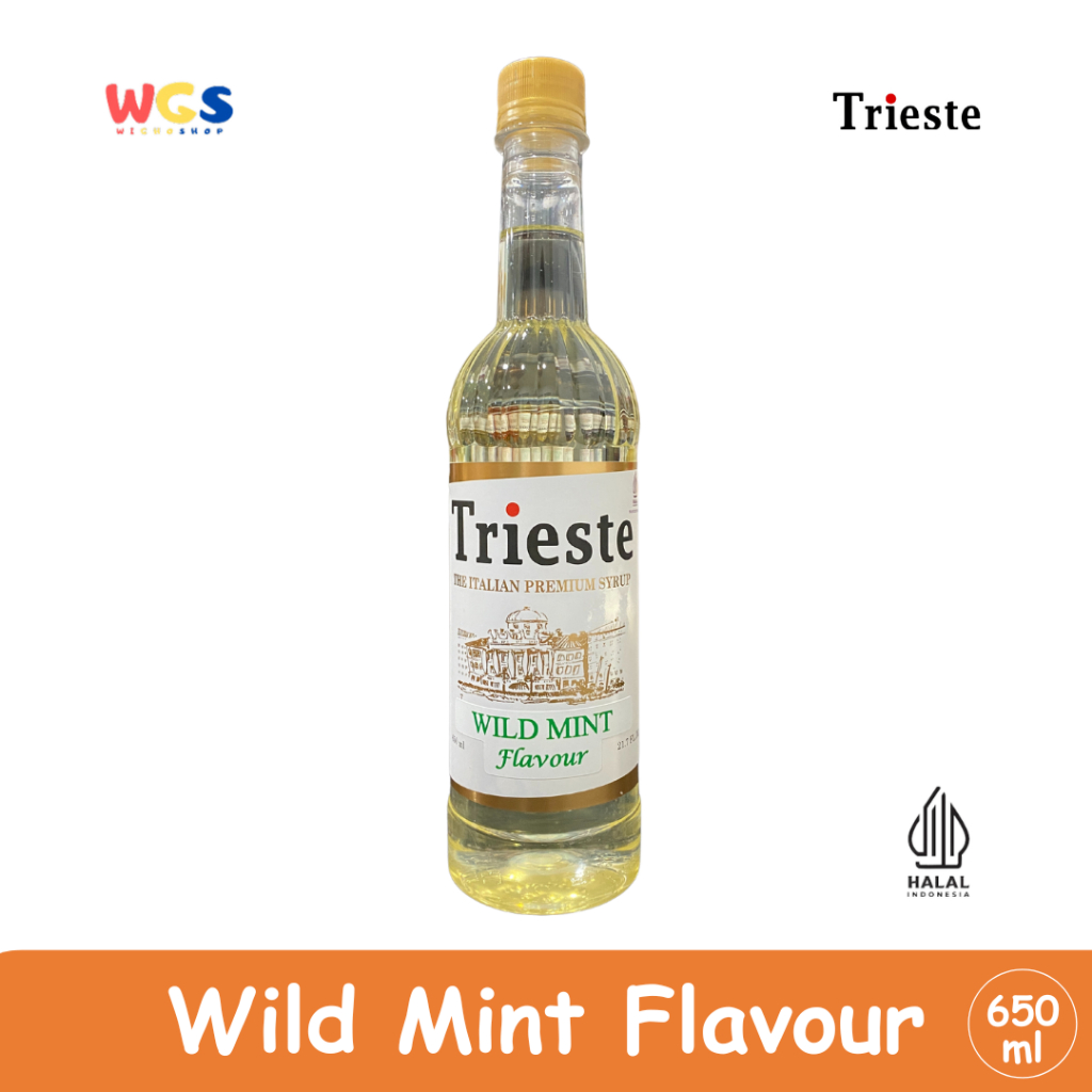 

Trieste Wild Mint Flavour Syrup Premium 650ml – Sirup Mint Alami untuk Minuman & Dessert