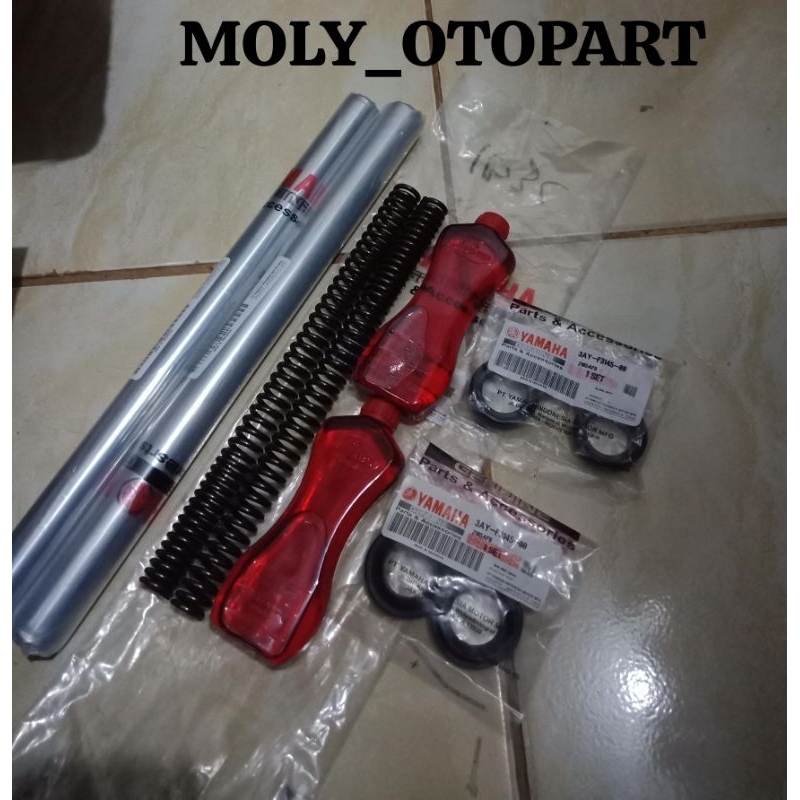 PAKET AS SHOCK PLUS SEAL SHOCK OLI SHOCK DAN PER SHOCK DEPAN JUPITER Z VEGA R vega Zr