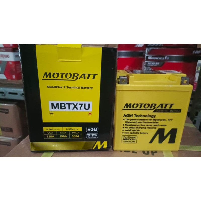 Aki gel Motobatt MBTX7U for Vespa Matic Yuasa GS Toyo