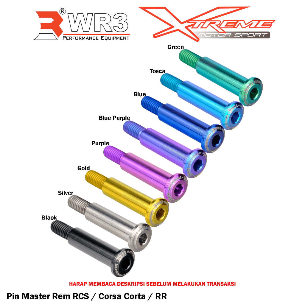 Pin Tojosan Pivot Titanium WR3 For Master Rem Brembo RCS Corsa Corta CC