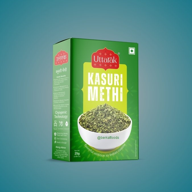 

Kasuri Methi Uttarak / Dried Fenugreek Leaves Dry / Daun Kering Kasoori