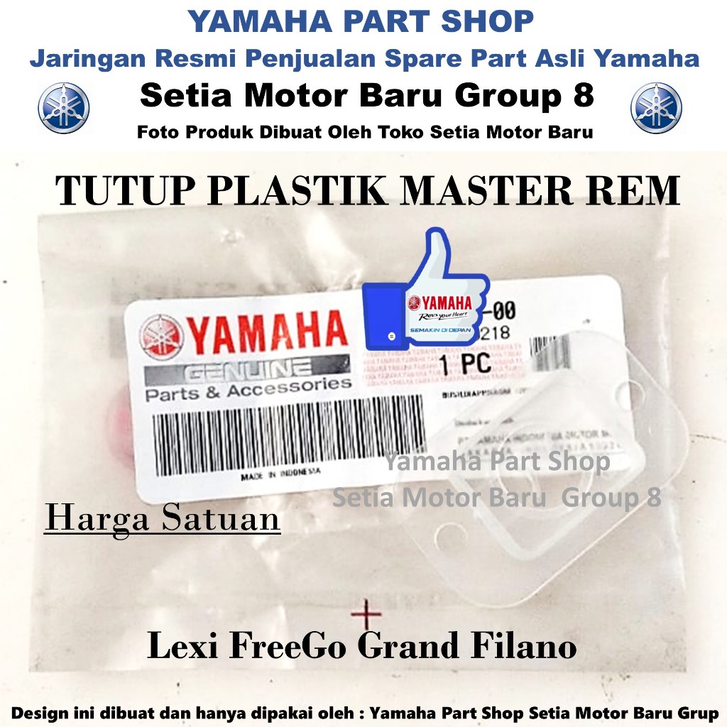 Tutup Master Rem Plastik Freego Grand Filano Lexi Asli Yamaha Surabaya