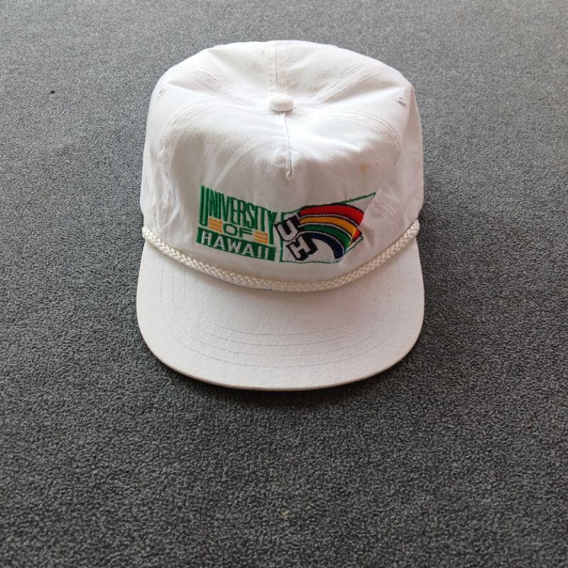 Topi 80s Rope Hat University Of Hawaii - OSFA