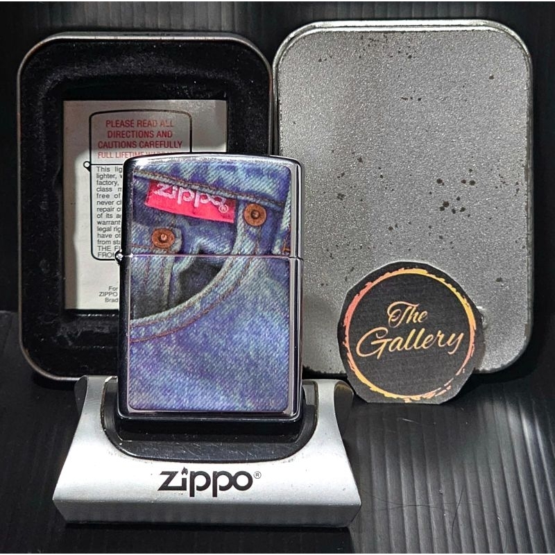 ⭐️⭐️⭐️⭐️⭐️ ORIGINAL ZIPPO DENIM THE SERIES 1 TAHUN 1997 / XIII RARE NOS