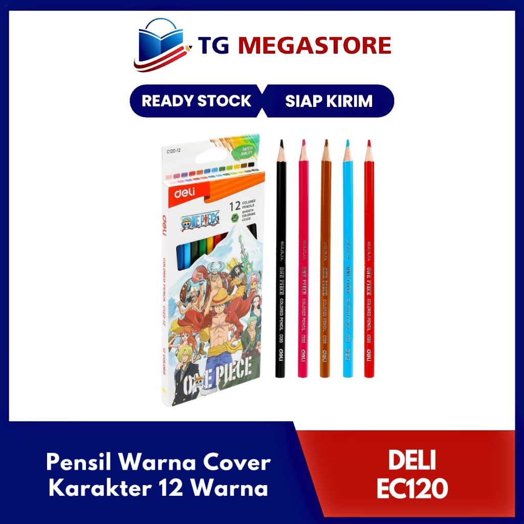 

Pensil Warna Deli 12 Warna Cover Karakter - EC120-12