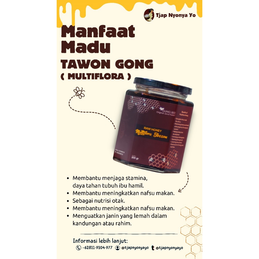 

Tjap Nyonya Yo - Madu Hutan Tawon Gung 300Gr