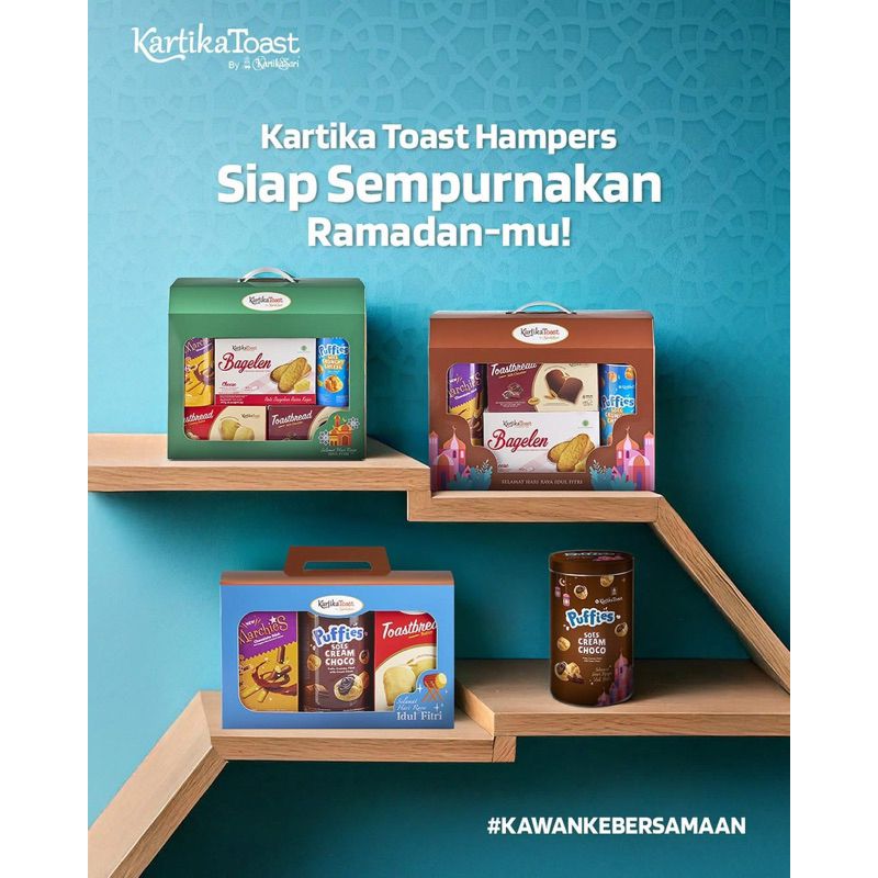 

KARTIKA SARI KARTIKA TOAST HAMPERS KARTIKA TOAST HAMPERS IDUL FITRI HAMPERS LEBARAN PAKET KUE LEBARAN PARSEL KUE KERING BAGELEN HADIAH LEBARAN KADO IDUL FITRI KUE KERING PUFFIES