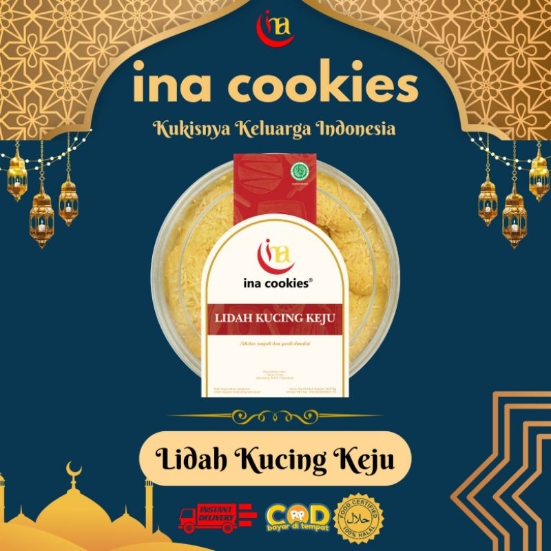 

Ina Cookies Kue Kering Premium - Lidah Kucing Keju
