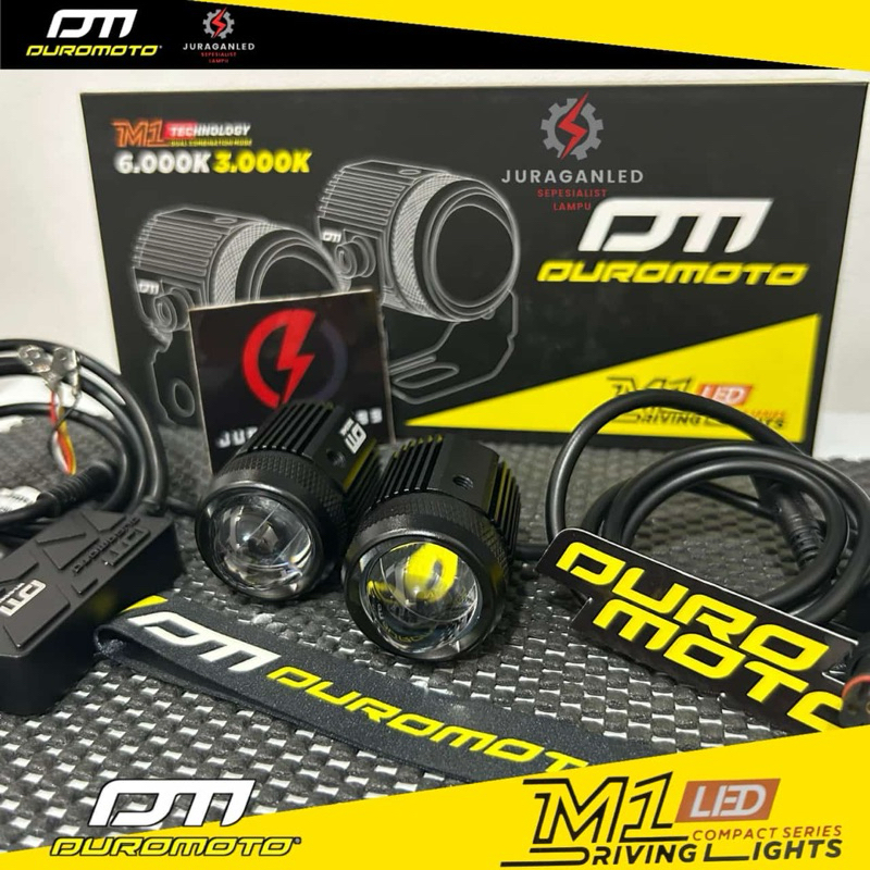 DUROMOTO M1 Lampu Led Proyektor Motor Mobil Driv