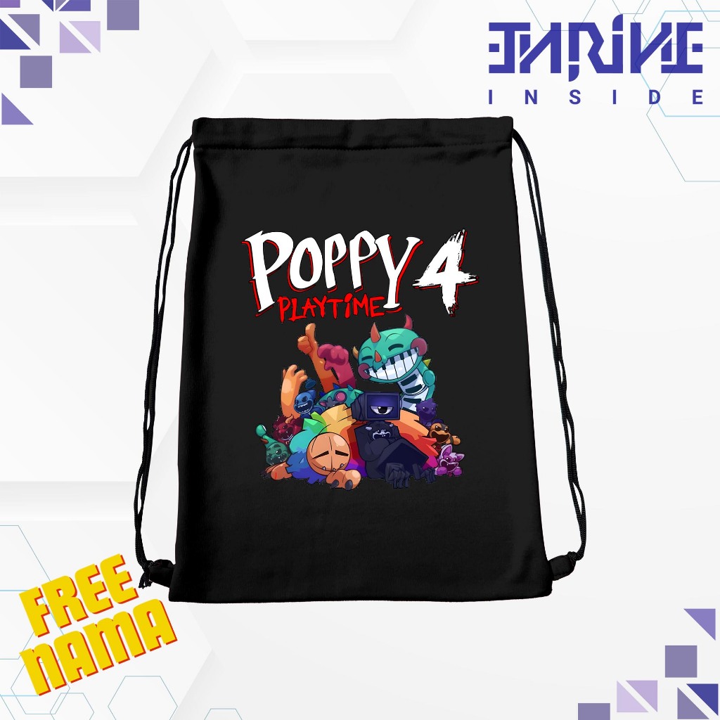 BISA COD FREE NAMA Tas Serut Anak Gambar Poppy Playtime Chapter 4 Tas Ngaji Poppy Playtime Chapter 4