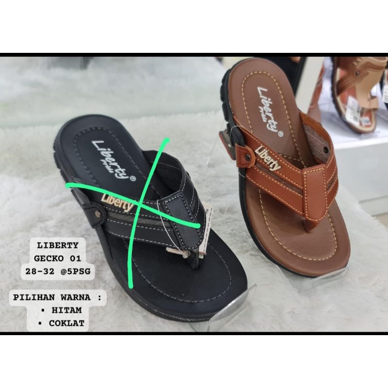 sendal LIBERTY GECKO 01 MINI warna coklat