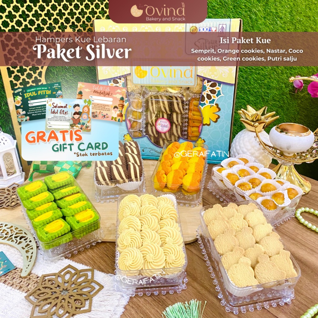 

PAKET OVINA PARCEL RAMADHAN KUE KERING PAKET SILVER HAMPERS LEBARAN 2025