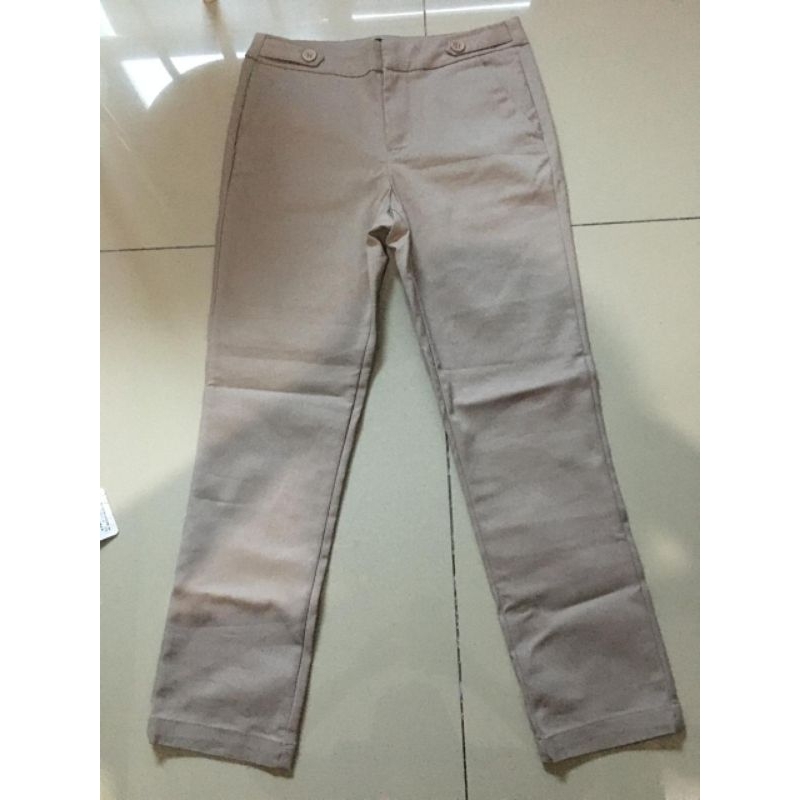 Celana Panjang Wanita Iora Coklat Susu Keabuan