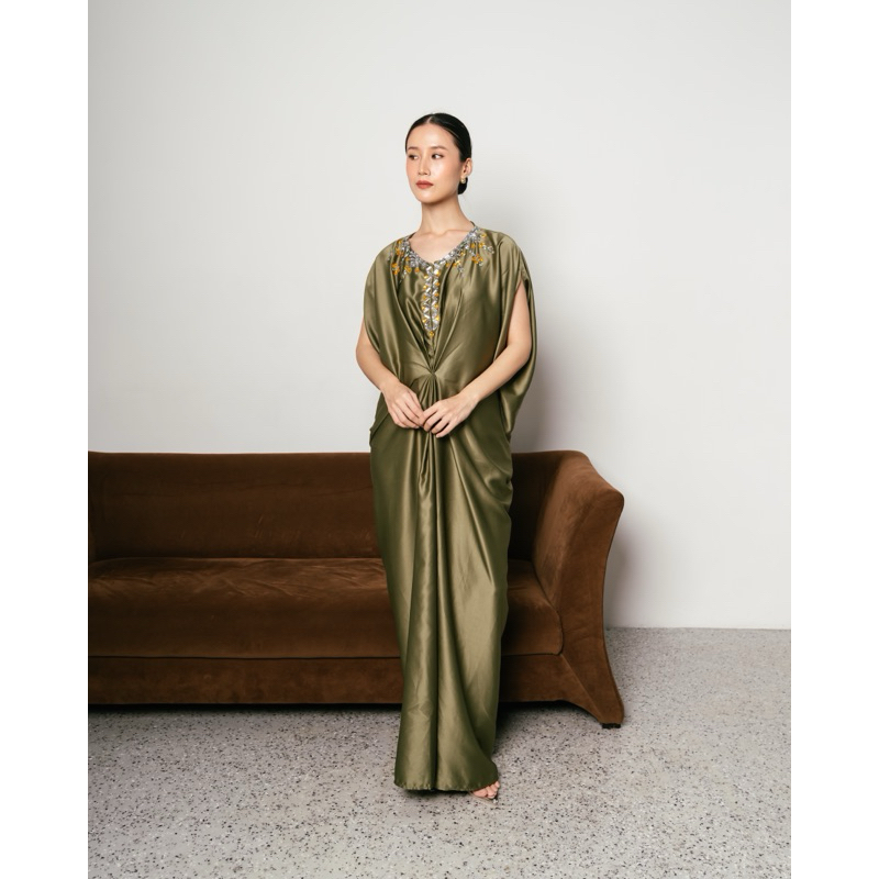 GHAIS | Savannah Dress / Baju Muslim/Baju Hijab/ Dress Gamis/ Dress Payet/ Dress Panjang/ Terusan/ D