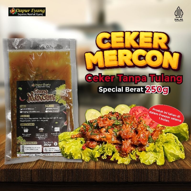 

Ceker mercon tanpa tulang