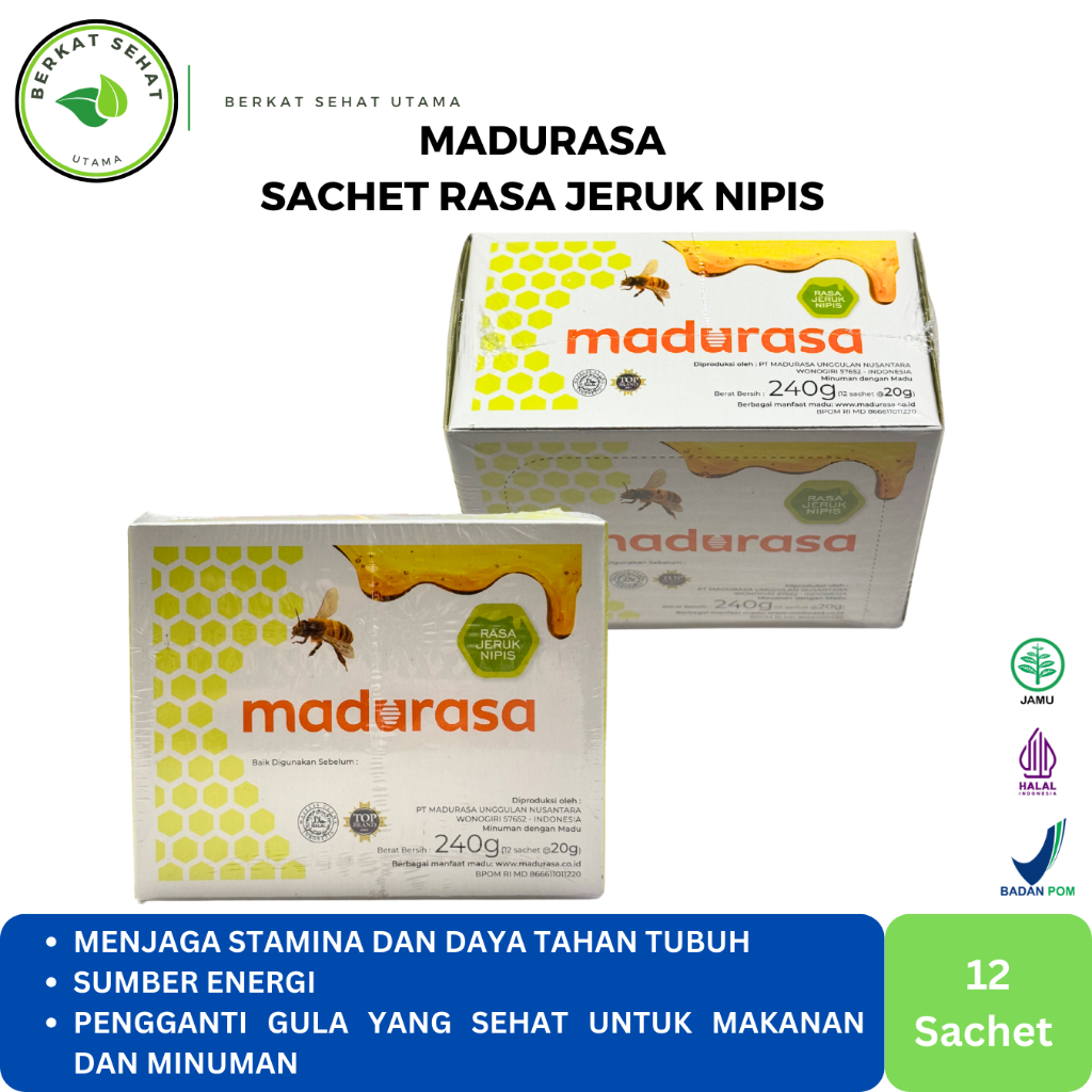 

Madurasa Rasa Jeruk Nipis Box - Isi 12 Sachet