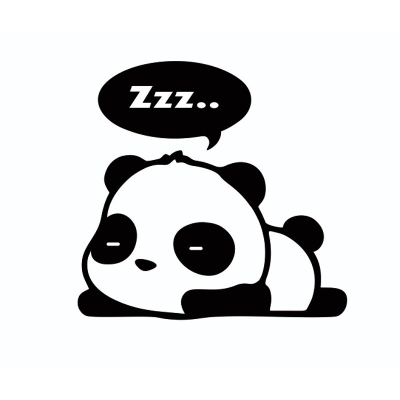 PROMO STIKER MOBIL STIKER CUTTING PANDA LUCU