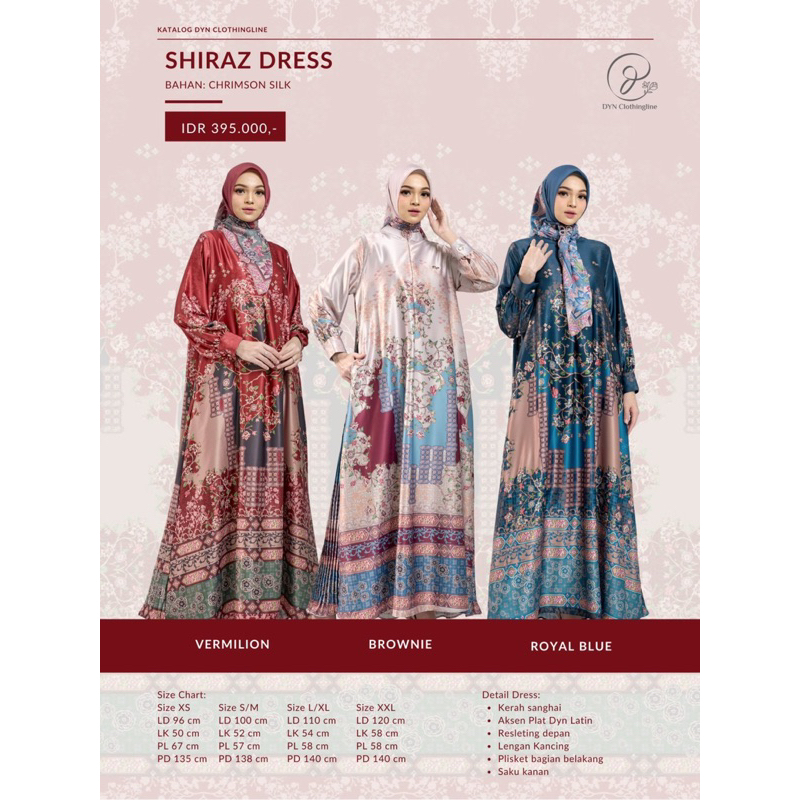 SHIRAZ DRESS DAN KOKO SARIMBIT HARI RAYA DYN VLOTHINGLINE