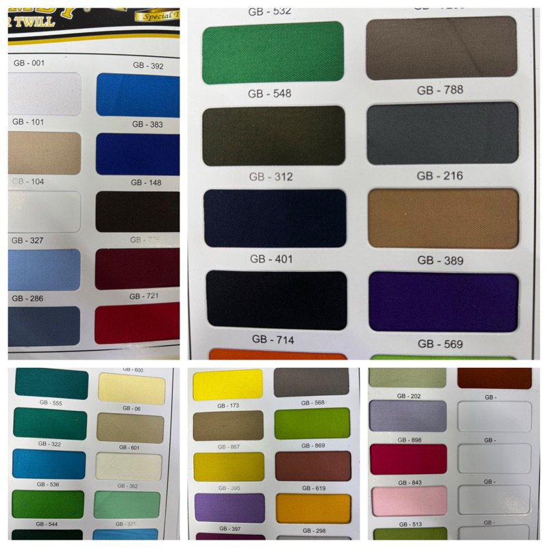 Kain Katun Special Twill Polos Premium / Bahan Twill Premium / Kain Twill Premium (Harga Per 0.5 Met