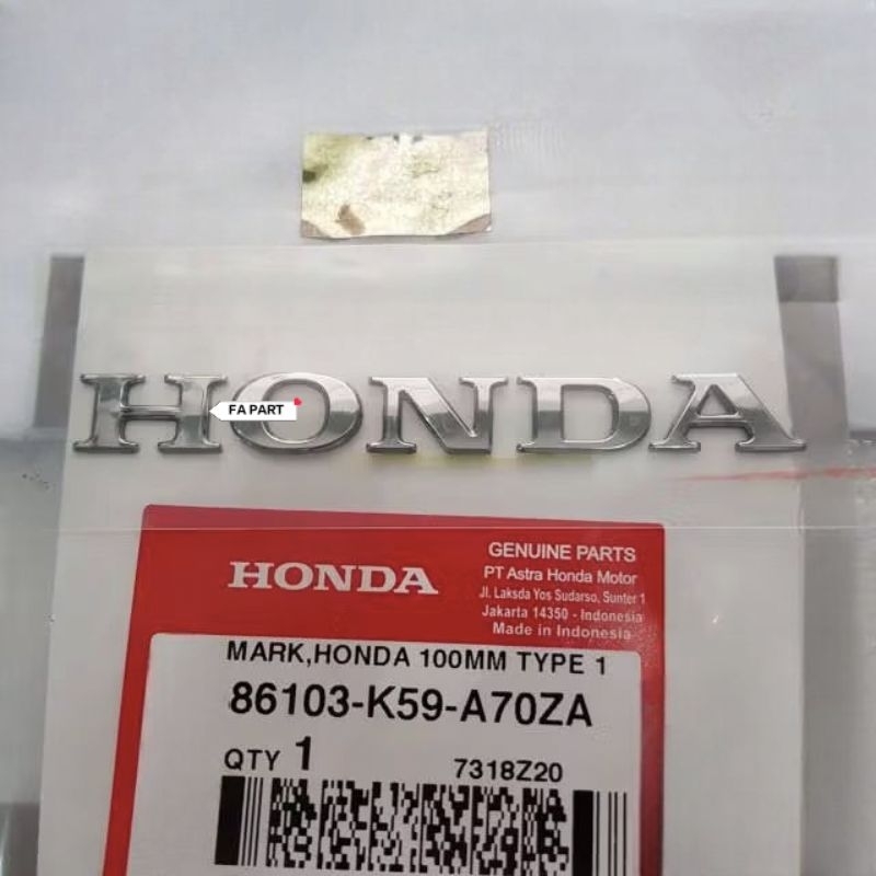 86103-K59-A70ZA Emblem " HONDA " VARIO 150