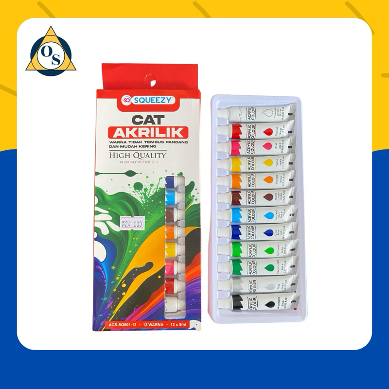 

SQUEEZY CAT AKRILIK 12WARNA 12x9ml