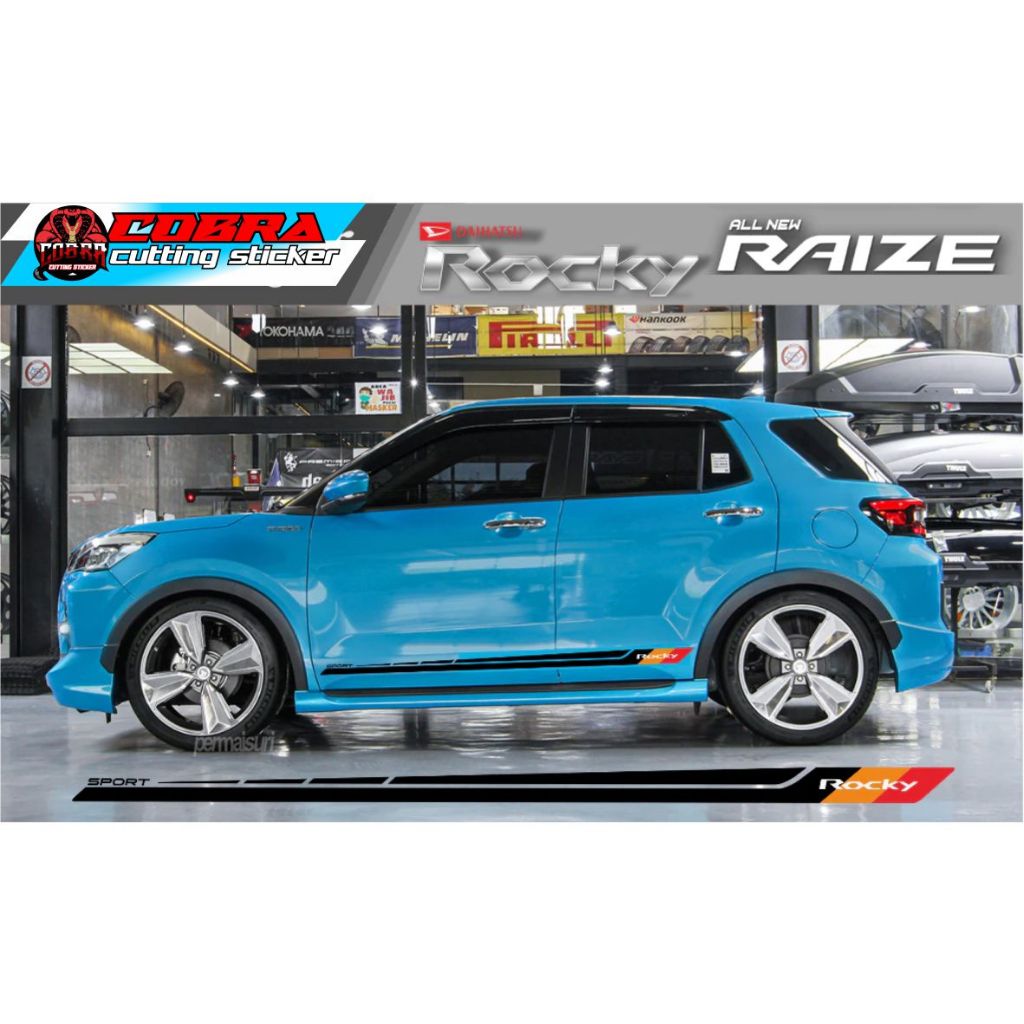 STICKER STIKER TOYOTA RAIZE DAIHATSU ROCKY CUTTING STICKER RAIZE ROCKY