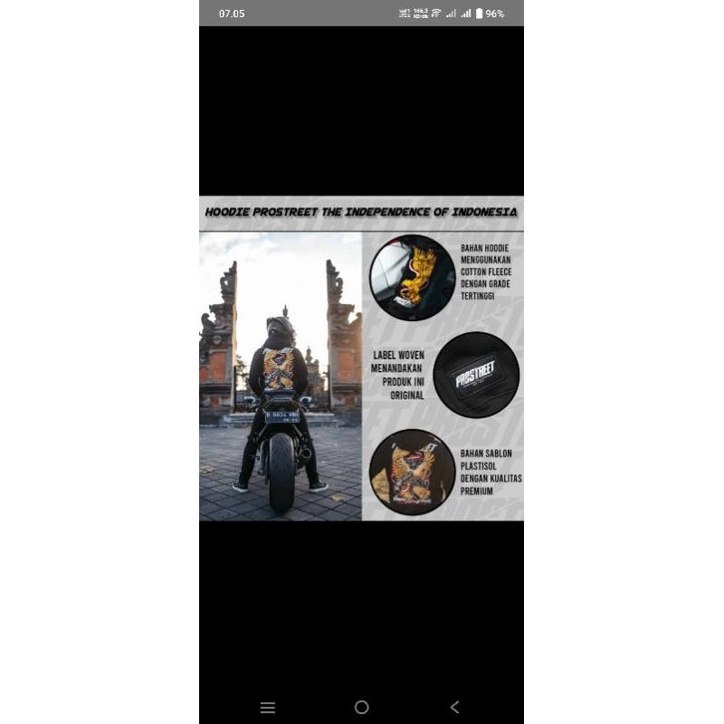 HOODIE PROSTREET GARUDA XXXL