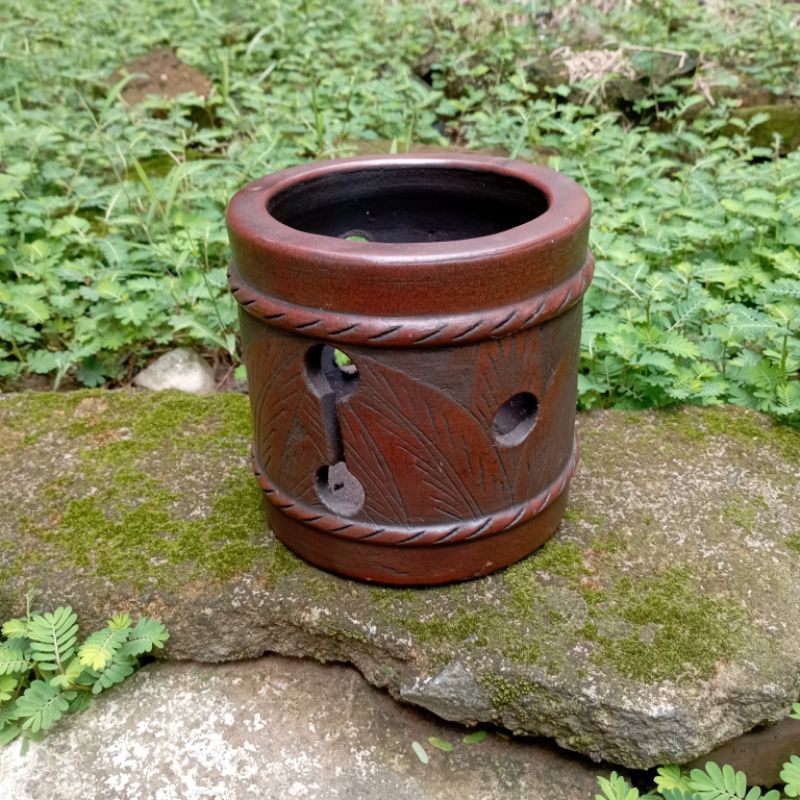 Pot Gerabah Tanah Liat