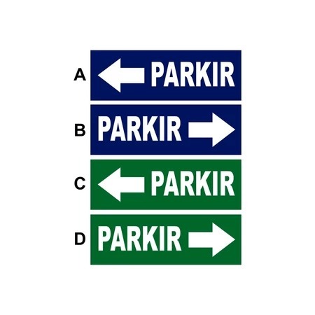 

SIGN STIKER PETUNJUK ARAH PARKIR Uk. 10 x 30 CM