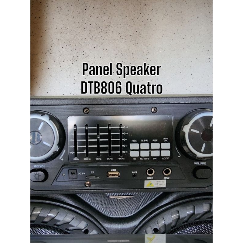 DAT DT 806 Quatro Speaker Portable Speaker Bluetooth Speaker Troli 8 inch x 4 DAT DT806 Quatro 8inch