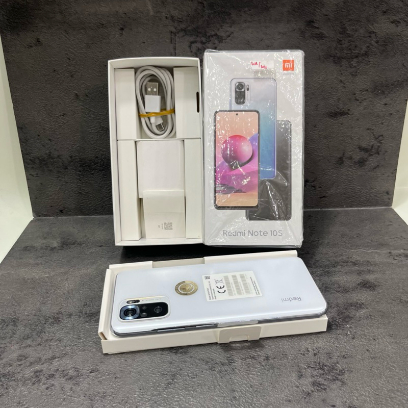 Redmi Note 10s 6/128gb Fullset Second Garansi Resmi