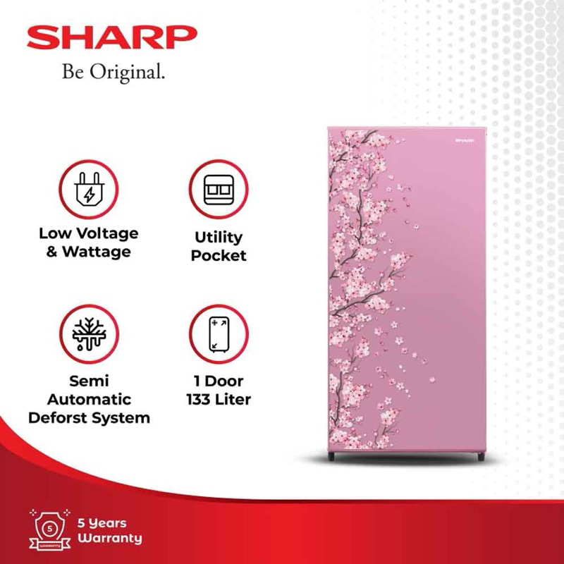 Sharp Kulkas 1 Pintu SJ-N162D-SB/SP/SH / SJN 162 DSP DSB DSH