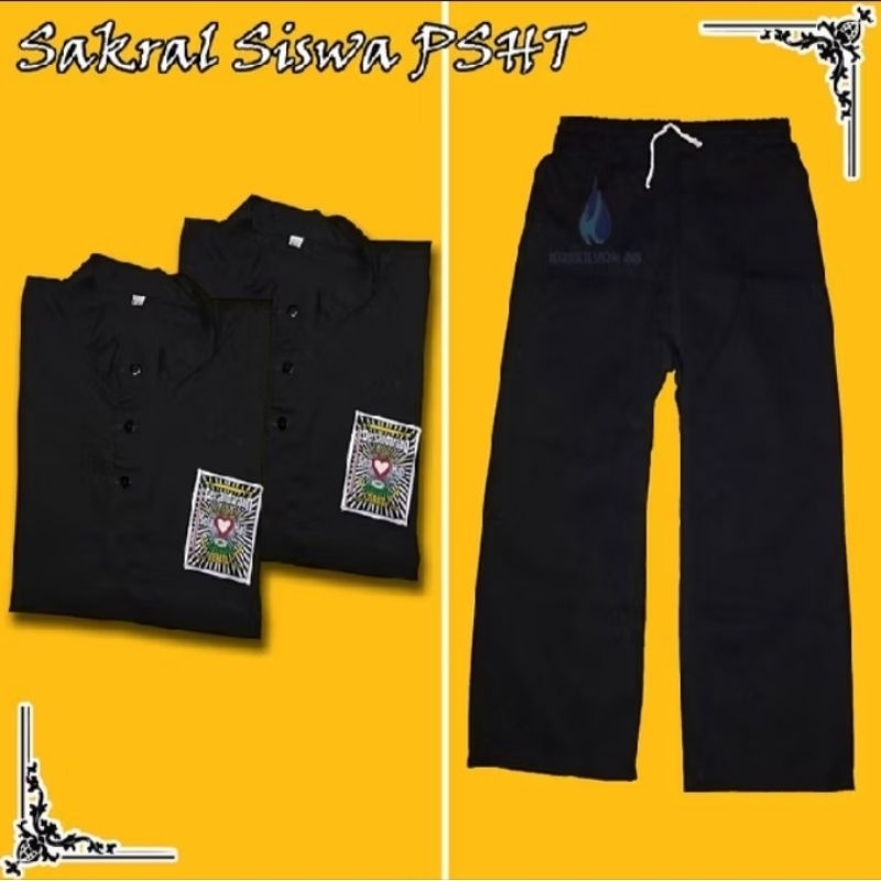 BAJU SAKRAL SISWA PSHT TERMURAH/SRAGAM LATIHAN PSHT/BAJU SAKRAL PSHT/BAJU SILAT PSHT/BAJU PSHT/BAJU 
