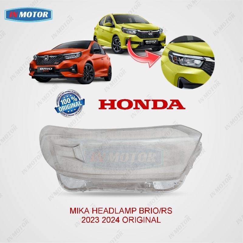 MIKA HEADLAMP BRIO SATYA / RS  ORIGINAL TAHUN 2023 2024- Mika Headlamp Lampu Depan Brio Rs Brio saty