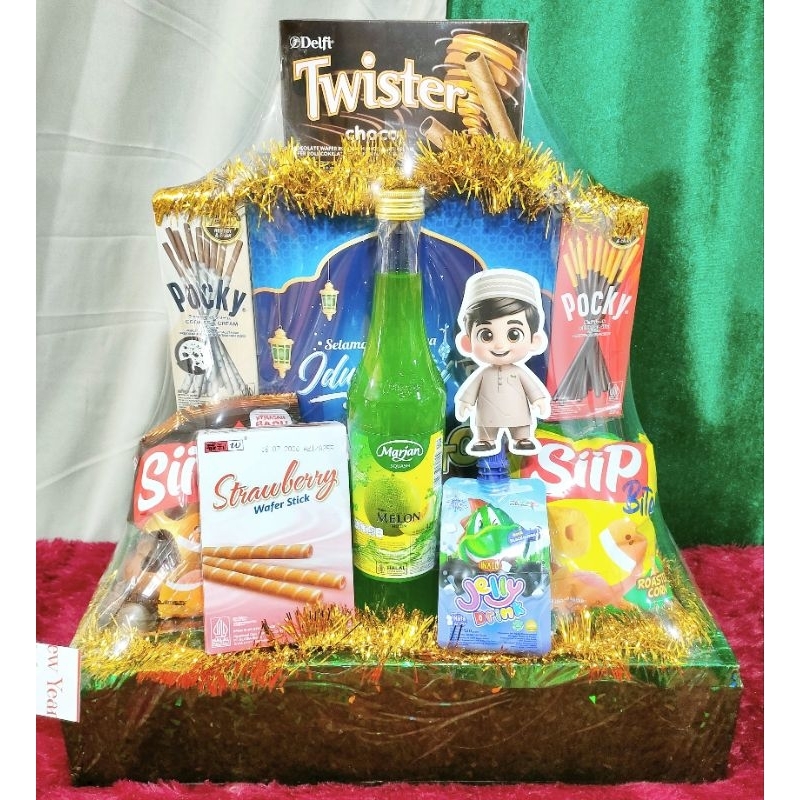 

PARCEL LEBARAN SNACKS SIRUP IDUL FITRI RAMADHAN GIFT SET TERLARIS FREE KARTU UCAPAN