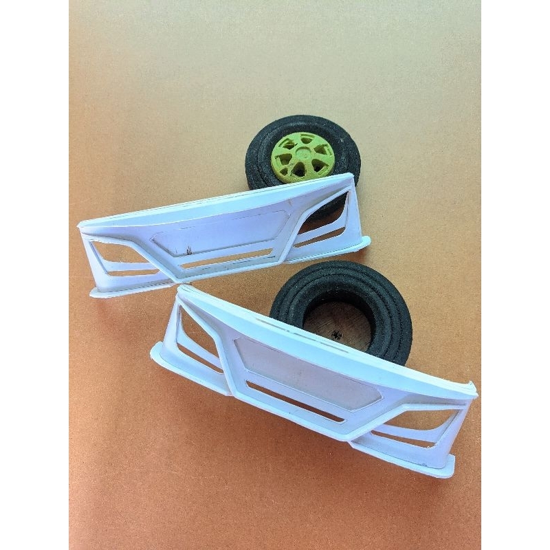 bemper miniatur truk patriot skala 1:12 mbois