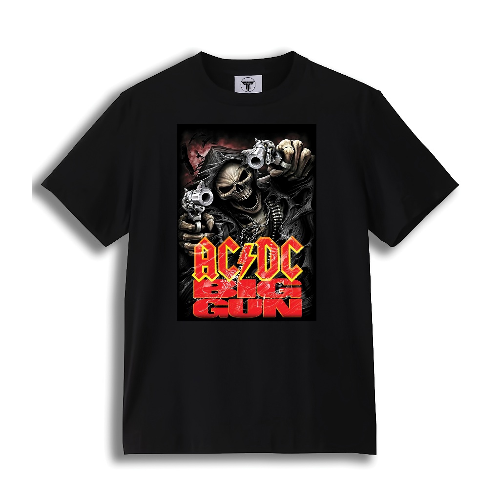 T-shirt ACDC _Big Gun_ Ori Full | Kaos Band ACDC Premium
