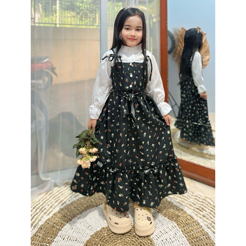 Gamis Anak Bocah Cewek Ngaji Hari Raya Ghamis Kids Gamiss Remaja Gramis Set Khimar Seragam Longdress