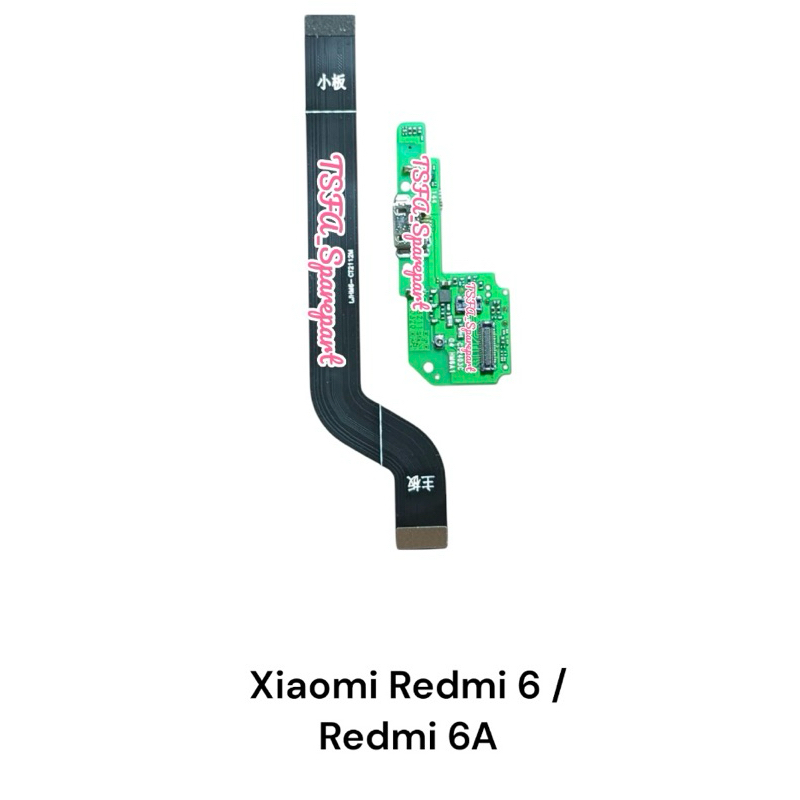 FLEXIBEL CHARGER XIAOMI REDMI 6 / REDMI 6A PAPAN CAS FULLSET IC + FLEXIBEL BOARD XIAOMI REDMI 6 / RE