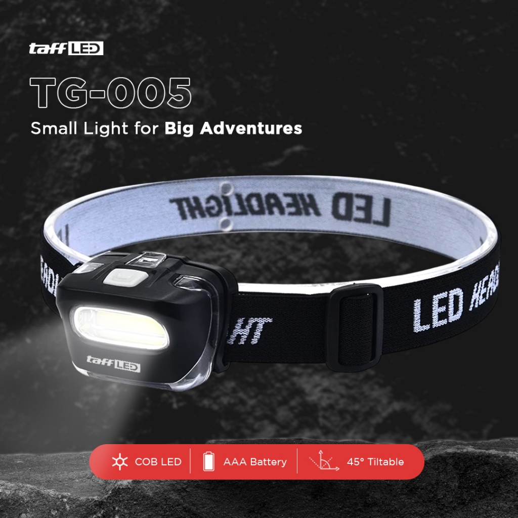 MP Albinaly Senter Kepala Headlamp COB LED - TG-005 - Black DealMedan