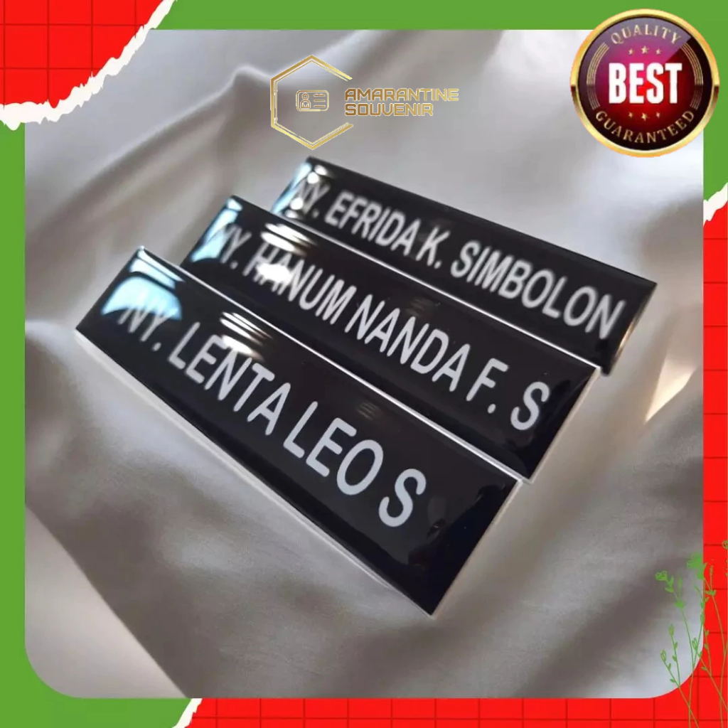 

Name Tag / Name Tag Akrilik Premium Resin / Nama Dada Custom / Nama Dada Akrilik Kuningan Stainless