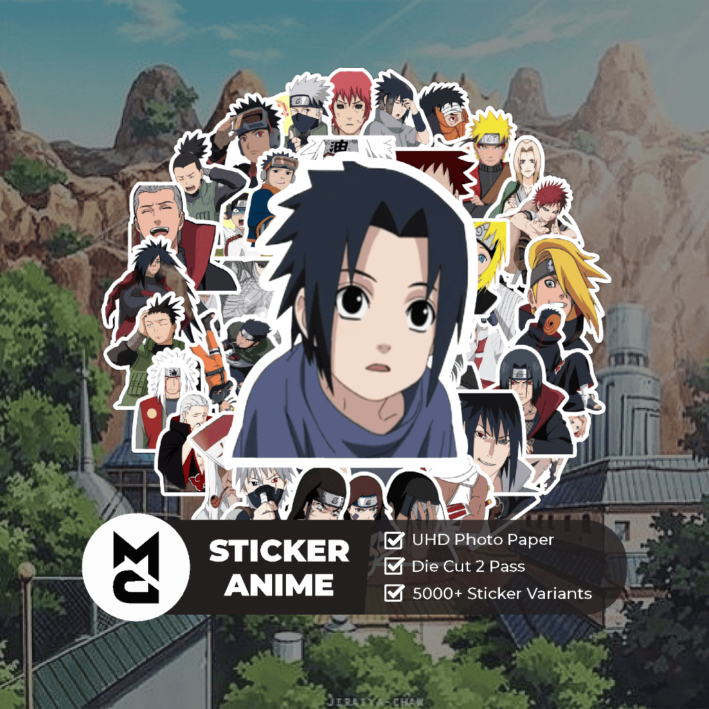 

Sticker Anime Naruto #2 Sticker Aesthetic Lucu Sticker Helm Laptop Motor Hp