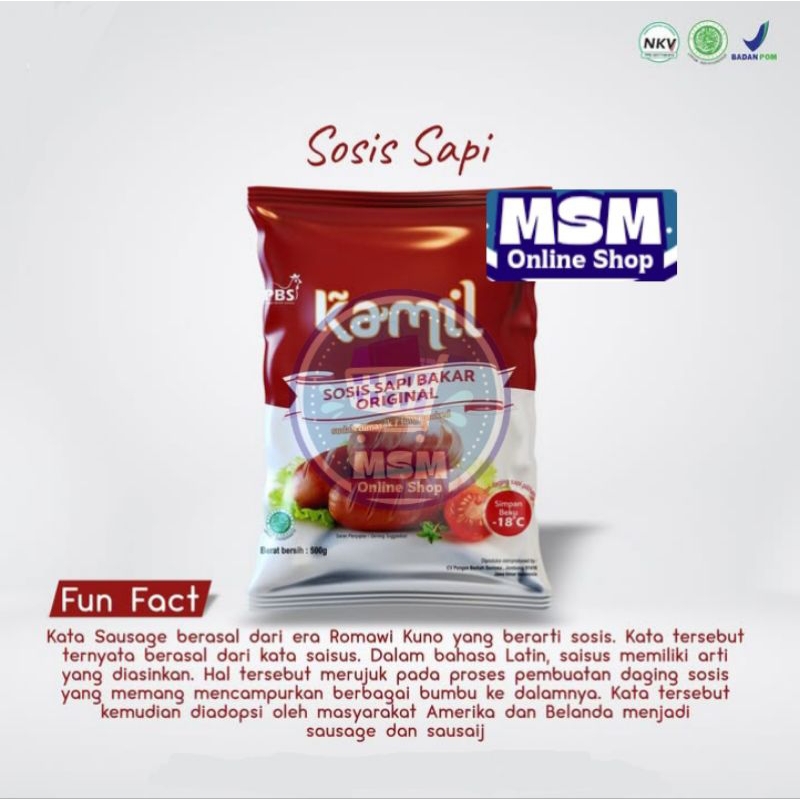 

Sosis Kamil 500gr