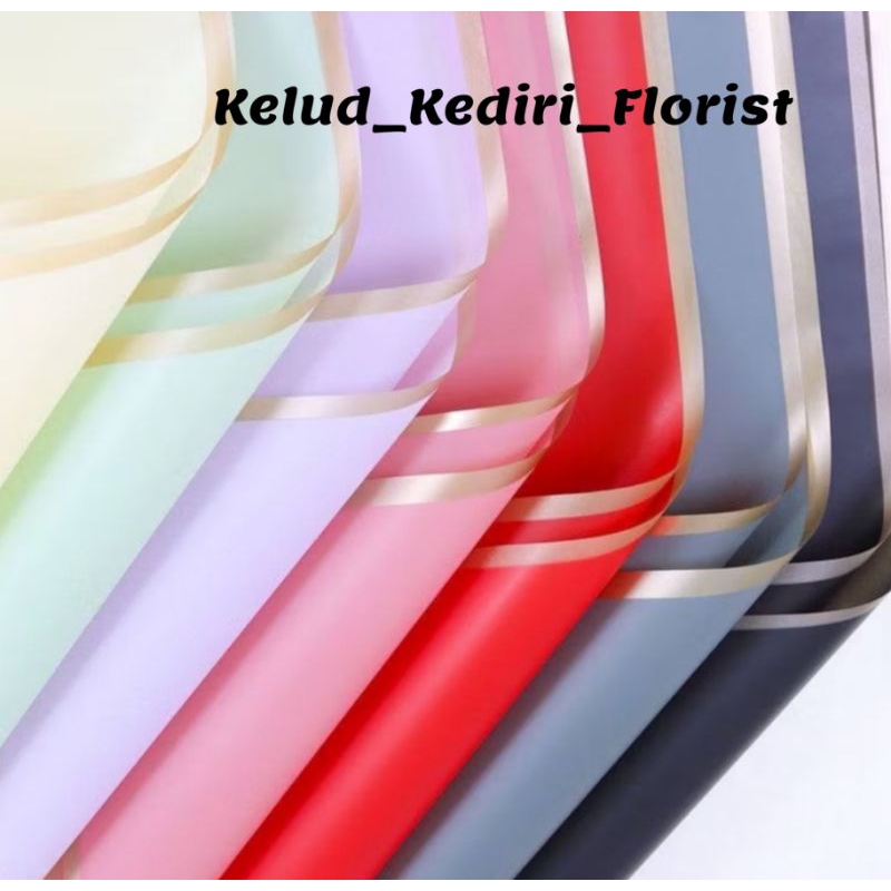 

Gold Line Flower Wrapping Coulor Part 6 Free Packing Kertas Buket Cellophane Frame list Gold