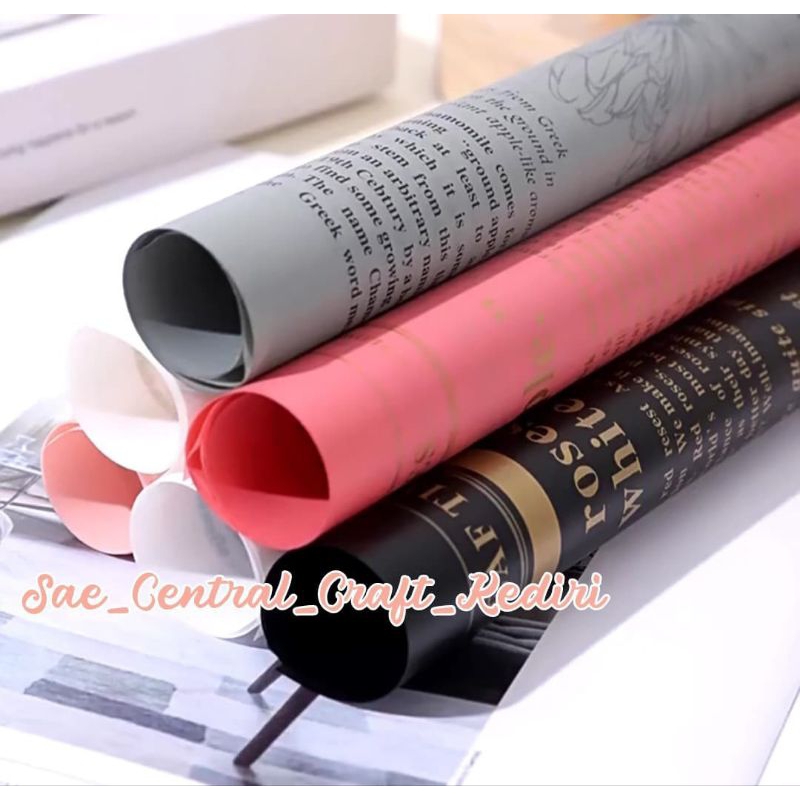 

Kertas Buket Motif Koran Waterproof Flower Wrapping Free Packing Cellophane Magazine Waterproof Kertas Kertas Buket Bunga Ecer