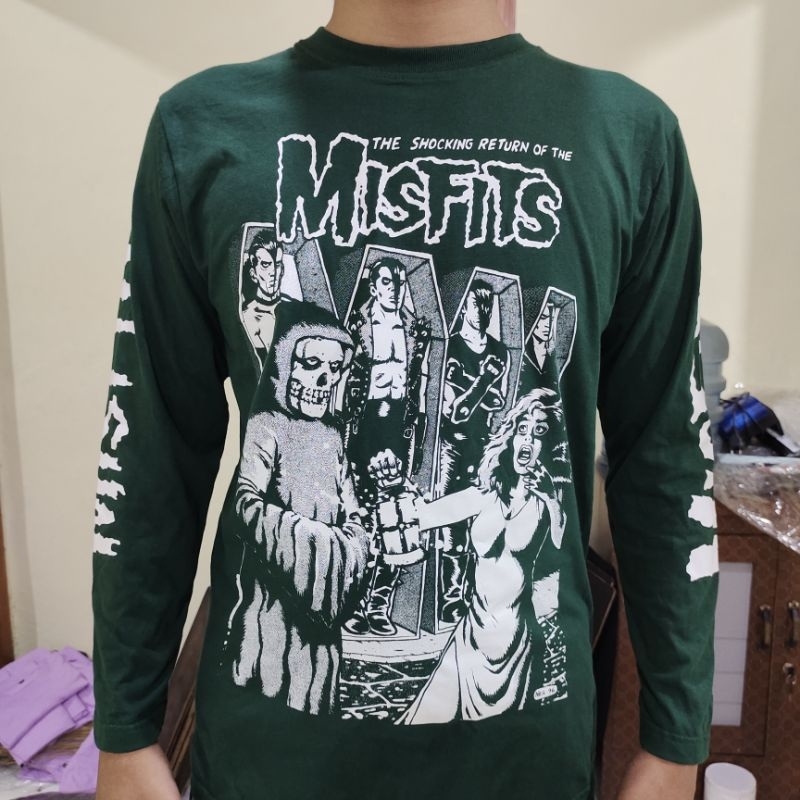 KAOS PUNK MISFITS LENGAN PANJANG